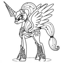 Dibujos para colorear: Celestia - Dibujos para Colorear e Imprimir Gratis