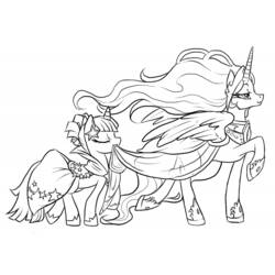 Dibujo para colorear: Celestia (Personajes de Dibujos Animados) #169960 - Dibujos para Colorear e Imprimir Gratis