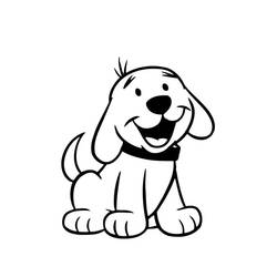 Dibujo para colorear: Clifford (Personajes de Dibujos Animados) #197901 - Dibujos para Colorear e Imprimir Gratis