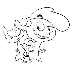 Dibujo para colorear: Coop Burtonburger (Personajes de Dibujos Animados) #178561 - Dibujos para Colorear e Imprimir Gratis