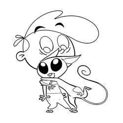Dibujo para colorear: Coop Burtonburger (Personajes de Dibujos Animados) #178562 - Dibujos para Colorear e Imprimir Gratis
