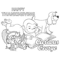 Dibujos para colorear: Curious George - Dibujos para Colorear e Imprimir Gratis