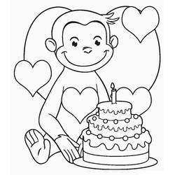 Dibujo para colorear: Curious George (Personajes de Dibujos Animados) #211209 - Dibujos para Colorear e Imprimir Gratis