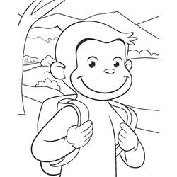 Dibujo para colorear: Curious George (Personajes de Dibujos Animados) #211230 - Dibujos para Colorear e Imprimir Gratis