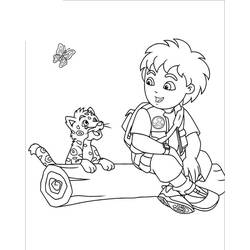 Dibujo para colorear: Diego (Personajes de Dibujos Animados) #197982 - Dibujos para Colorear e Imprimir Gratis