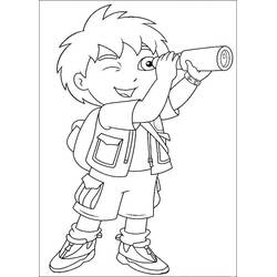Dibujo para colorear: Diego (Personajes de Dibujos Animados) #197983 - Dibujos para Colorear e Imprimir Gratis