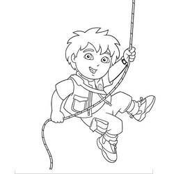 Dibujo para colorear: Diego (Personajes de Dibujos Animados) #197984 - Dibujos para Colorear e Imprimir Gratis