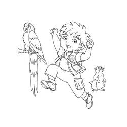 Dibujo para colorear: Diego (Personajes de Dibujos Animados) #197988 - Dibujos para Colorear e Imprimir Gratis