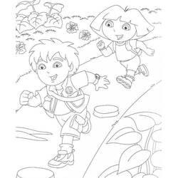 Dibujo para colorear: Diego (Personajes de Dibujos Animados) #197993 - Dibujos para Colorear e Imprimir Gratis