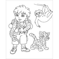 Dibujo para colorear: Diego (Personajes de Dibujos Animados) #197995 - Dibujos para Colorear e Imprimir Gratis