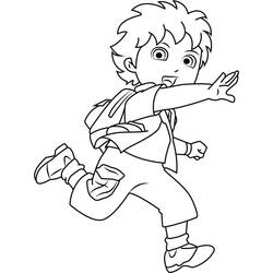 Dibujo para colorear: Diego (Personajes de Dibujos Animados) #198007 - Dibujos para Colorear e Imprimir Gratis