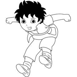 Dibujo para colorear: Diego (Personajes de Dibujos Animados) #198010 - Dibujos para Colorear e Imprimir Gratis