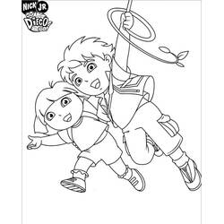 Dibujo para colorear: Diego (Personajes de Dibujos Animados) #198011 - Dibujos para Colorear e Imprimir Gratis