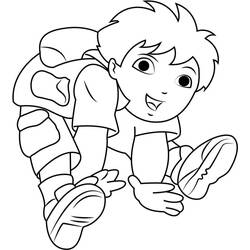 Dibujo para colorear: Diego (Personajes de Dibujos Animados) #198013 - Dibujos para Colorear e Imprimir Gratis