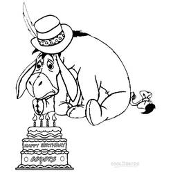 Dibujo para colorear: Eeyore (Personajes de Dibujos Animados) #184972 - Dibujos para Colorear e Imprimir Gratis