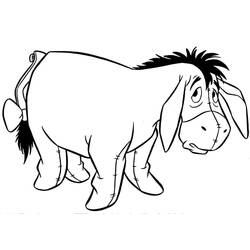 Dibujo para colorear: Eeyore (Personajes de Dibujos Animados) #184973 - Dibujos para Colorear e Imprimir Gratis