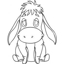 Dibujo para colorear: Eeyore (Personajes de Dibujos Animados) #184980 - Dibujos para Colorear e Imprimir Gratis