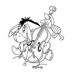 Dibujo para colorear: Eeyore (Personajes de Dibujos Animados) #184993 - Dibujos para Colorear e Imprimir Gratis