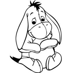 Dibujo para colorear: Eeyore (Personajes de Dibujos Animados) #184996 - Dibujos para Colorear e Imprimir Gratis