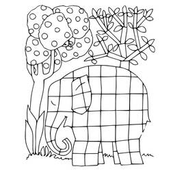 Dibujos para colorear: Elmer - Dibujos para Colorear e Imprimir Gratis