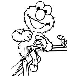 Dibujo para colorear: Elmo (Personajes de Dibujos Animados) #203506 - Dibujos para Colorear e Imprimir Gratis