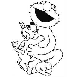 Dibujo para colorear: Elmo (Personajes de Dibujos Animados) #203508 - Dibujos para Colorear e Imprimir Gratis