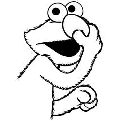 Dibujo para colorear: Elmo (Personajes de Dibujos Animados) #203509 - Dibujos para Colorear e Imprimir Gratis