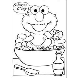 Dibujo para colorear: Elmo (Personajes de Dibujos Animados) #203511 - Dibujos para Colorear e Imprimir Gratis