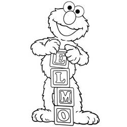 Dibujo para colorear: Elmo (Personajes de Dibujos Animados) #203512 - Dibujos para Colorear e Imprimir Gratis