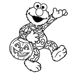 Dibujo para colorear: Elmo (Personajes de Dibujos Animados) #203514 - Dibujos para Colorear e Imprimir Gratis