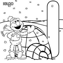Dibujo para colorear: Elmo (Personajes de Dibujos Animados) #203519 - Dibujos para Colorear e Imprimir Gratis