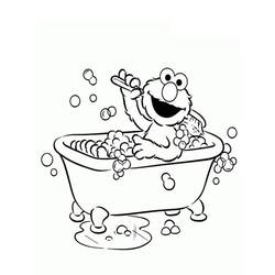 Dibujo para colorear: Elmo (Personajes de Dibujos Animados) #203520 - Dibujos para Colorear e Imprimir Gratis