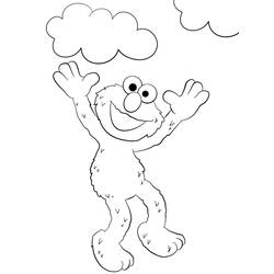 Dibujo para colorear: Elmo (Personajes de Dibujos Animados) #203522 - Dibujos para Colorear e Imprimir Gratis