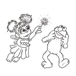 Dibujos para colorear: Elmo - Dibujos para Colorear e Imprimir Gratis