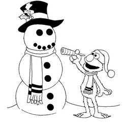 Dibujo para colorear: Elmo (Personajes de Dibujos Animados) #203526 - Dibujos para Colorear e Imprimir Gratis