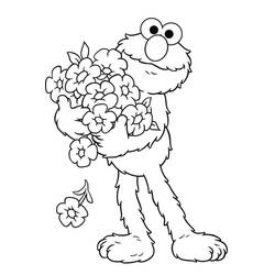 Dibujo para colorear: Elmo (Personajes de Dibujos Animados) #203527 - Dibujos para Colorear e Imprimir Gratis