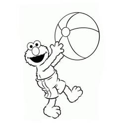 Dibujo para colorear: Elmo (Personajes de Dibujos Animados) #203529 - Dibujos para Colorear e Imprimir Gratis
