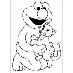 Dibujo para colorear: Elmo (Personajes de Dibujos Animados) #203530 - Dibujos para Colorear e Imprimir Gratis