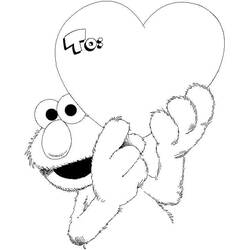 Dibujo para colorear: Elmo (Personajes de Dibujos Animados) #203531 - Dibujos para Colorear e Imprimir Gratis