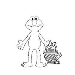Dibujo para colorear: Elmo (Personajes de Dibujos Animados) #203532 - Dibujos para Colorear e Imprimir Gratis