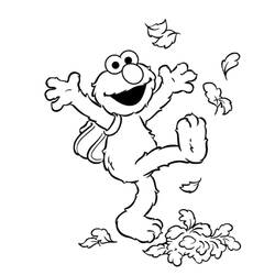 Dibujo para colorear: Elmo (Personajes de Dibujos Animados) #203534 - Dibujos para Colorear e Imprimir Gratis