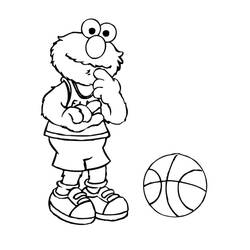 Dibujo para colorear: Elmo (Personajes de Dibujos Animados) #203542 - Dibujos para Colorear e Imprimir Gratis