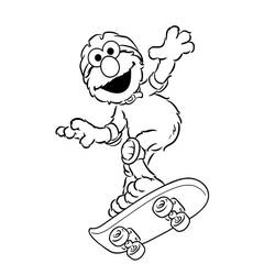 Dibujo para colorear: Elmo (Personajes de Dibujos Animados) #203544 - Dibujos para Colorear e Imprimir Gratis
