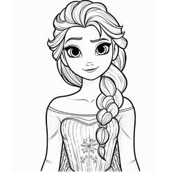 Dibujos para colorear: Elsa - Dibujos para Colorear e Imprimir Gratis