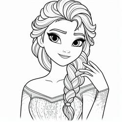 Dibujo para colorear: Elsa (Personajes de Dibujos Animados) #220100 - Dibujos para Colorear e Imprimir Gratis
