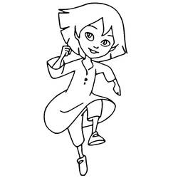 Dibujo para colorear: Emilie Jolie (Personajes de Dibujos Animados) #190000 - Dibujos para Colorear e Imprimir Gratis