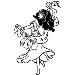 Dibujo para colorear: Esmeralda (Personajes de Dibujos Animados) #182300 - Dibujos para Colorear e Imprimir Gratis