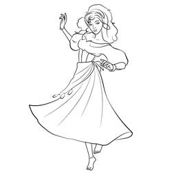 Dibujo para colorear: Esmeralda (Personajes de Dibujos Animados) #182305 - Dibujos para Colorear e Imprimir Gratis