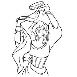 Dibujo para colorear: Esmeralda (Personajes de Dibujos Animados) #182309 - Dibujos para Colorear e Imprimir Gratis