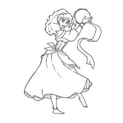 Dibujo para colorear: Esmeralda (Personajes de Dibujos Animados) #182310 - Dibujos para Colorear e Imprimir Gratis